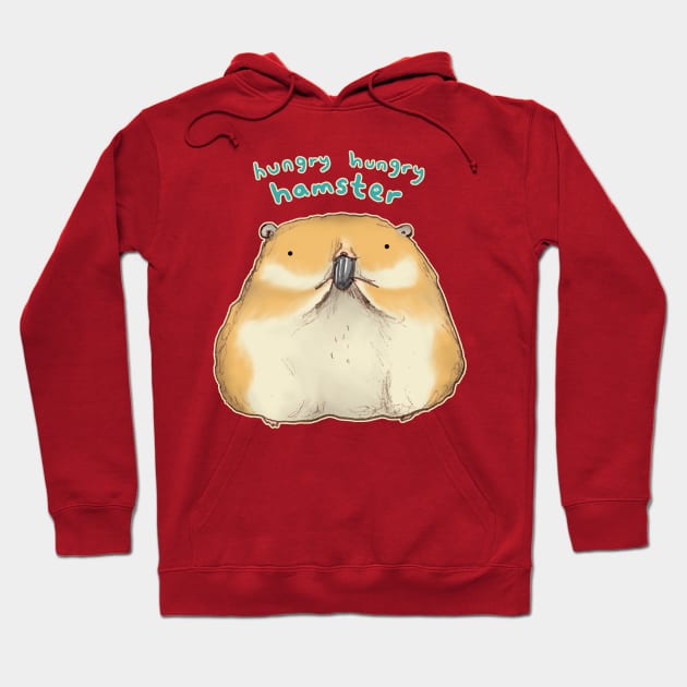 Hungry Hungry Hamster Hoodie by Sophie Corrigan